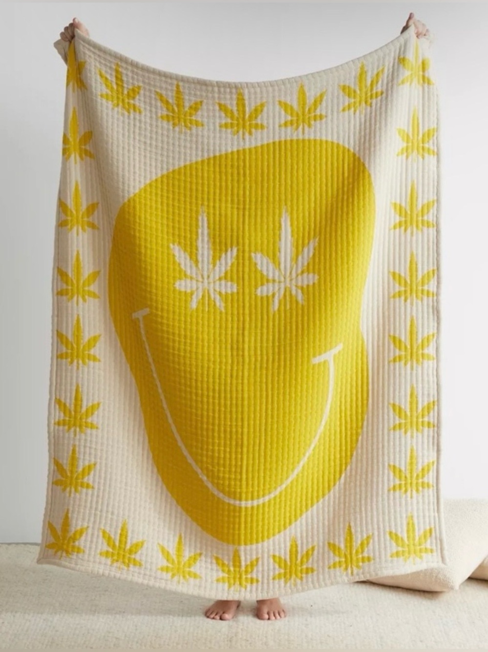 Urban Outfitters Happy Leaf Blanket